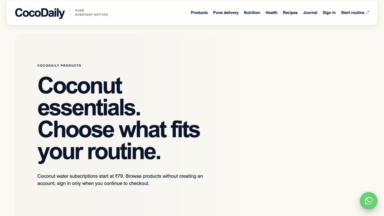 CocoDaily — CocoDaily product catalogue