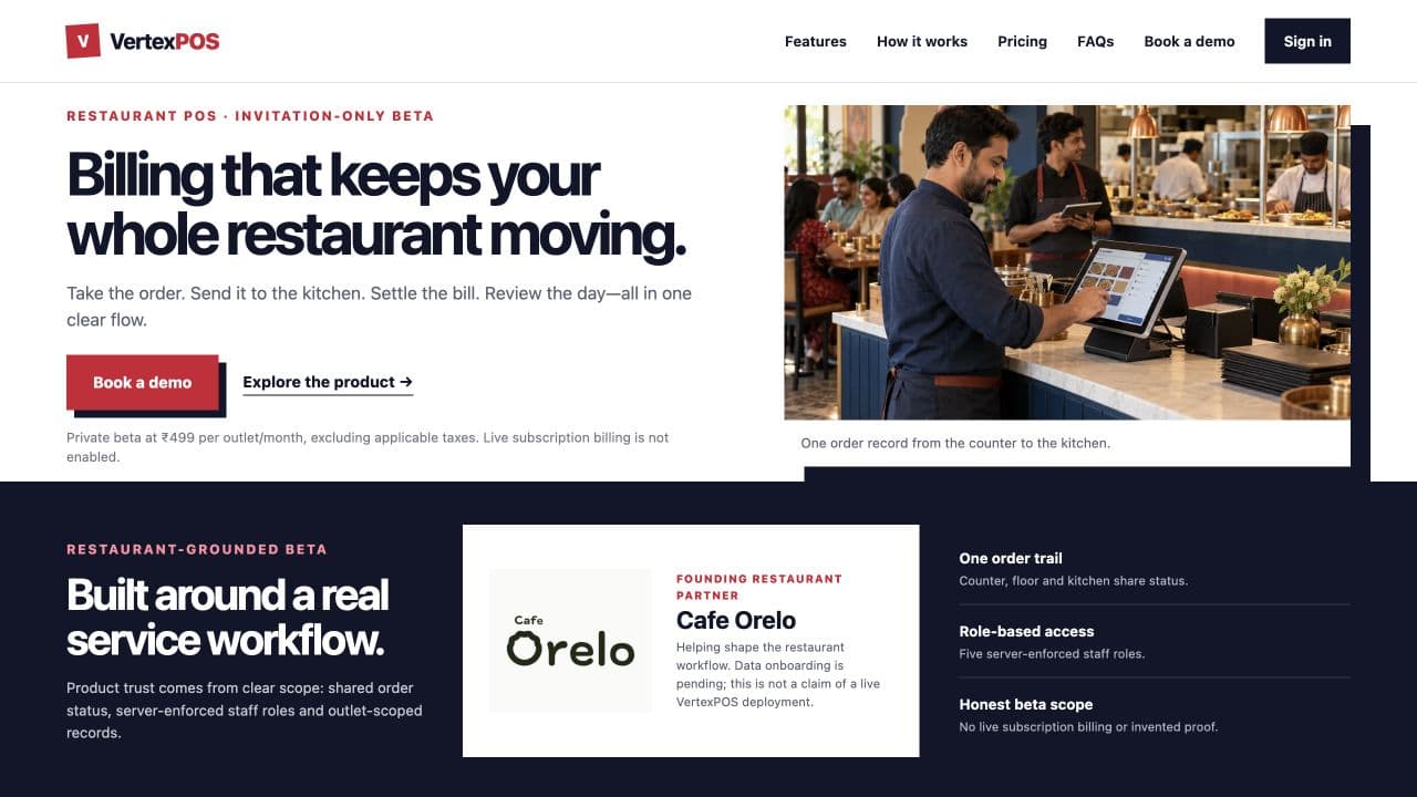 VertexPOS — VertexPOS public homepage