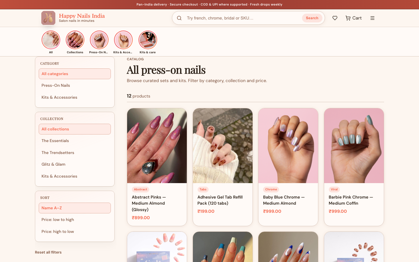 HappyNails — Catalogue