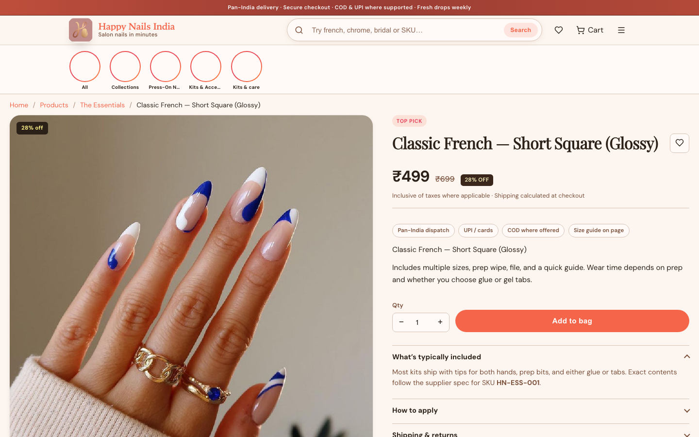HappyNails — Classic French