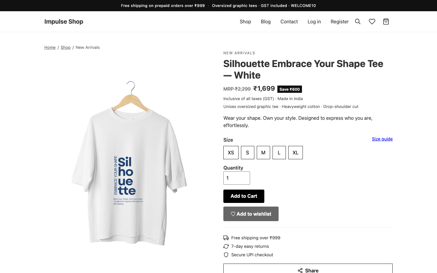 Impulse Shop — Silhouette — Embrace Your Shape