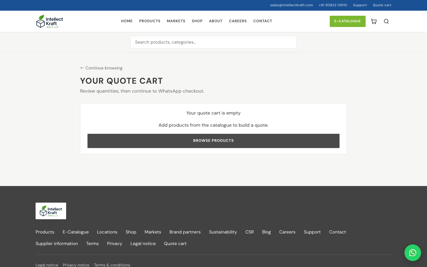 Intellect Kraft India LLP — Quote flow