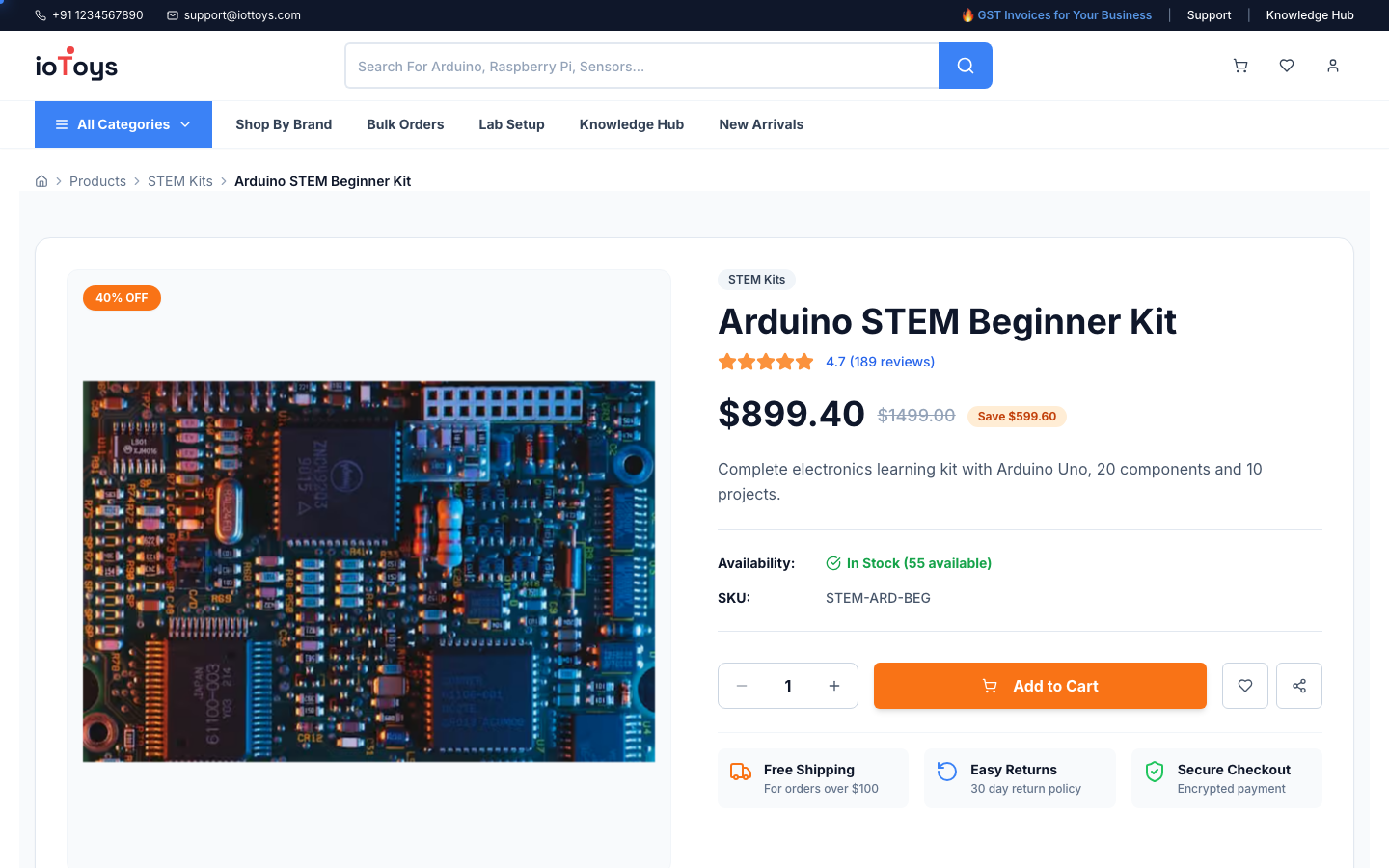 ioToys — Arduino STEM Beginner Kit