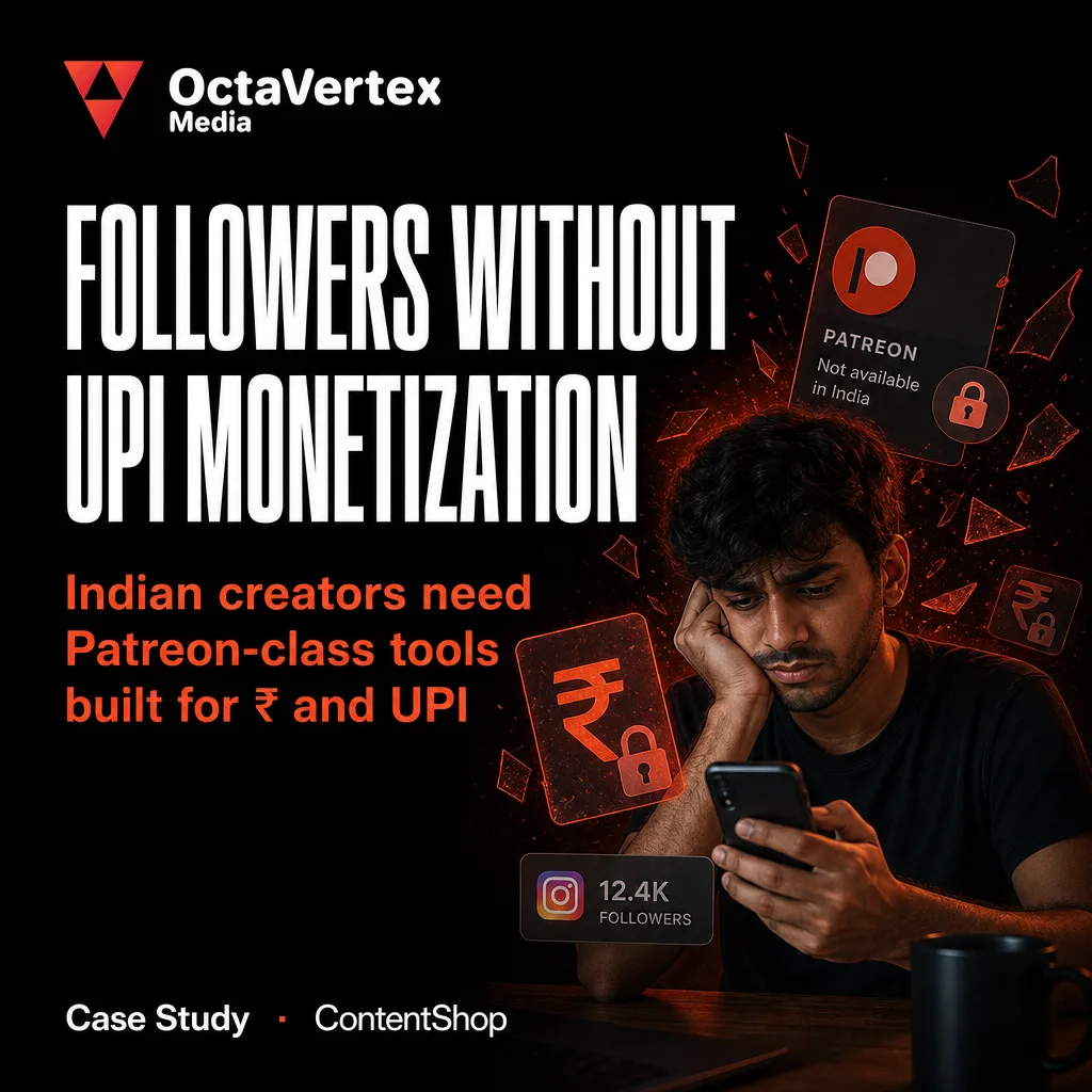 ContentShop — A UPI-First Subscription OS for Indian Creators — Followers no upi