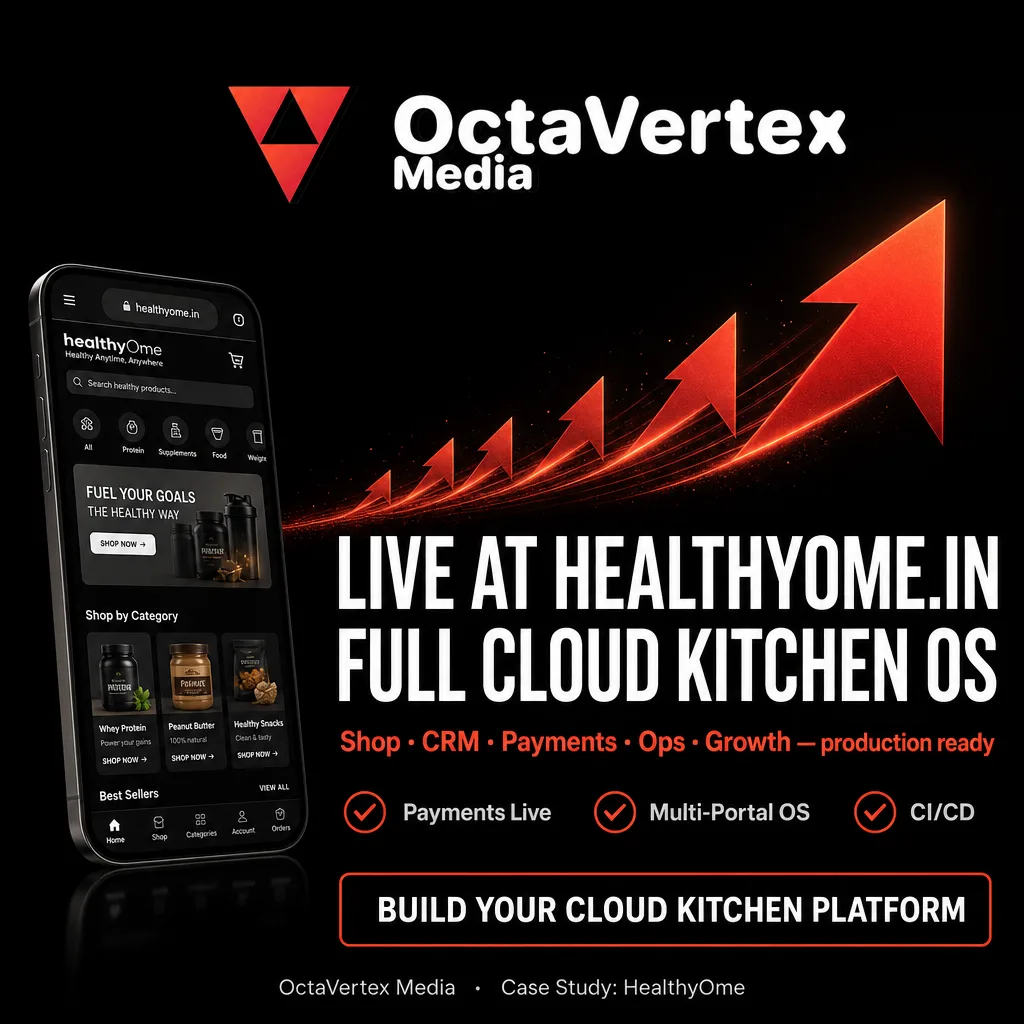 HealthyOme — A Full Cloud Kitchen OS for a Meal Subscription Brand — Live healthyome cta