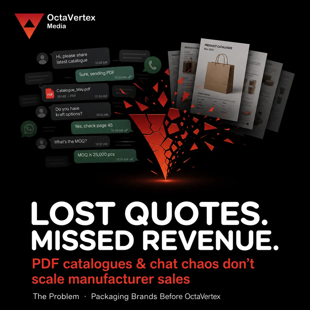 Packmold — Turning a Packaging Catalogue into a Lead Generation Engine — Lost quotes missed revenue