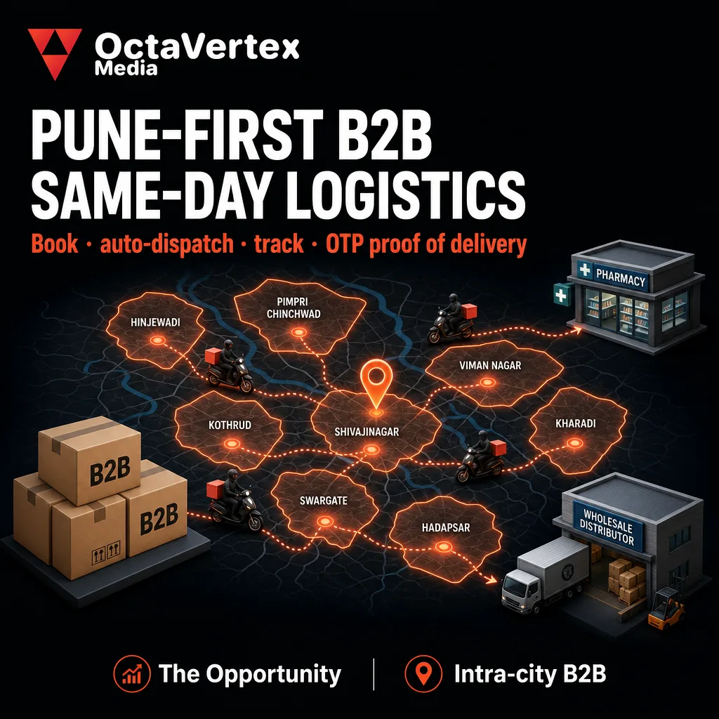 QuickDeliver — A City Logistics OS for Same-Day B2B Delivery — Pune first b2b