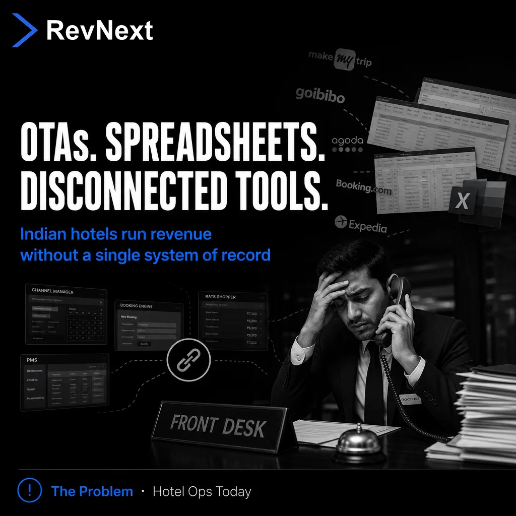 RevNext — One Modular Platform for Hotel Revenue Operations — Otas spreadsheets