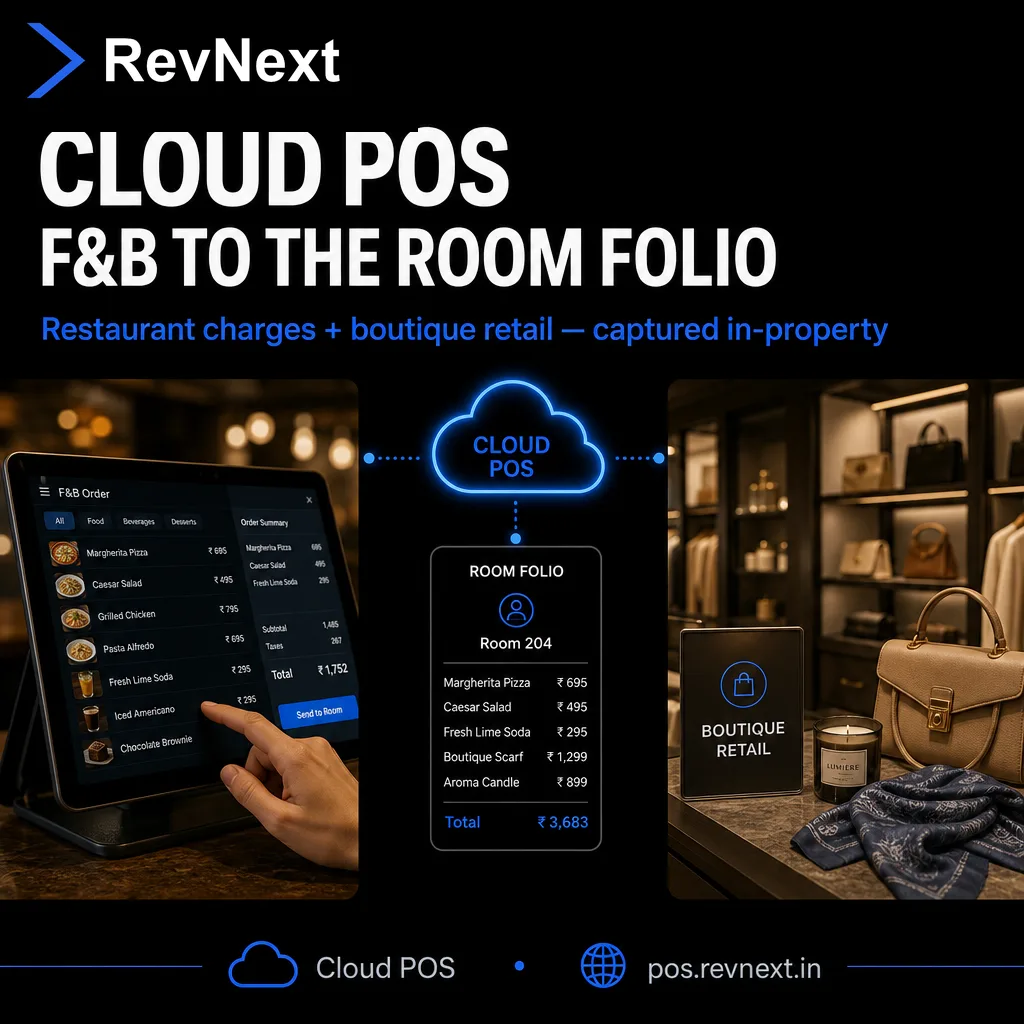 RevNext — One Modular Platform for Hotel Revenue Operations — Cloud pos