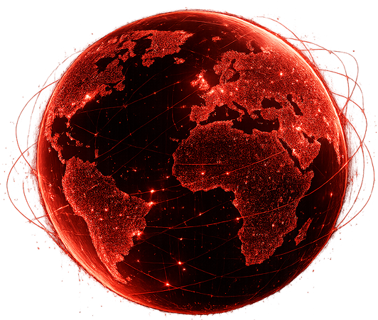 Digital transformation globe