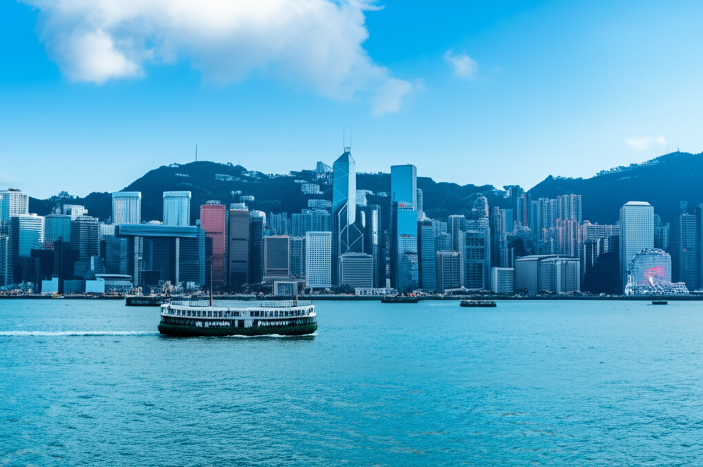 Hong Kong skyline with Victoria Harbour